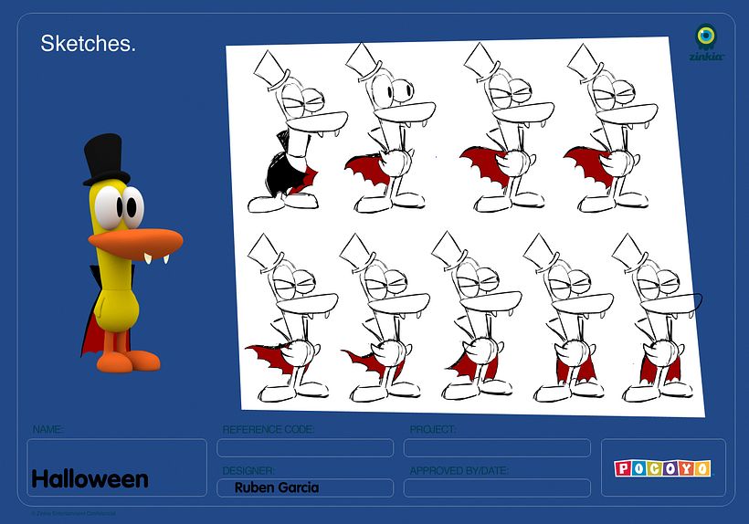 Pocoyó Halloween (Making off) 5