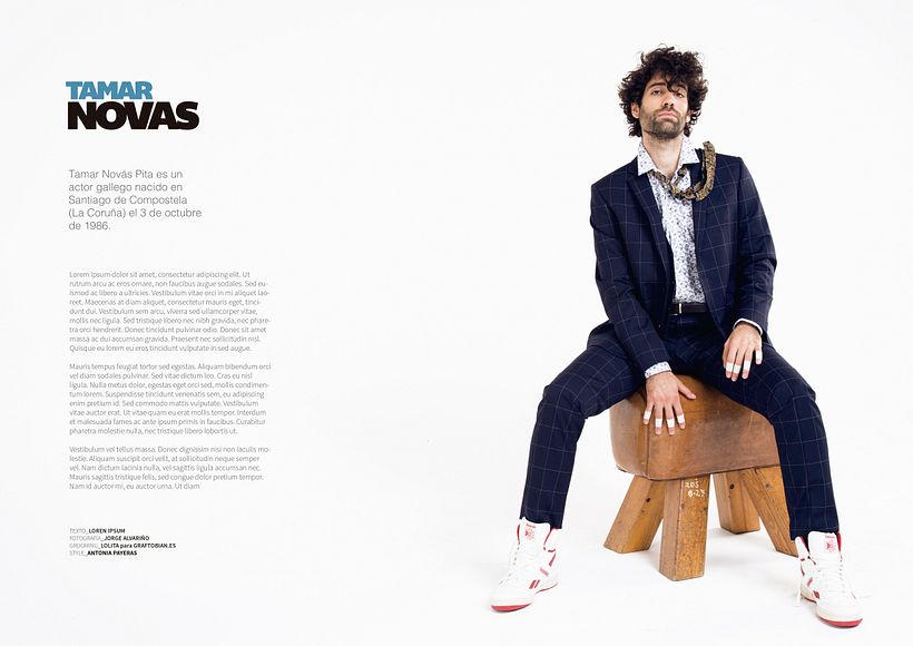 Tamar Novas para DMSTK magazine - Fotografia