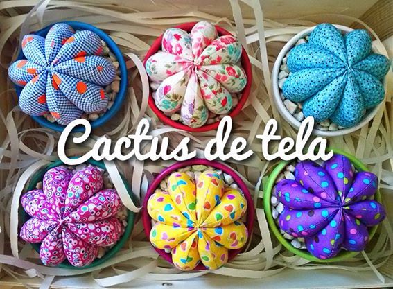 Cactus de tela - / Hechos a mano con amor / 1