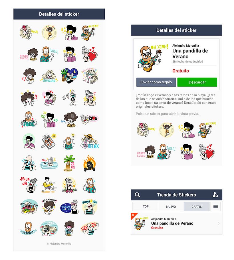 LINE Stickers - A Summer Crew 2