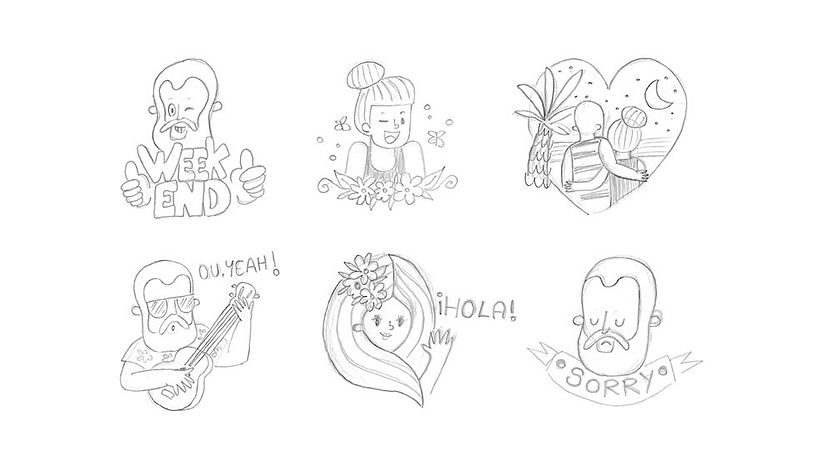 LINE Stickers - A Summer Crew 3