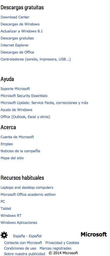 Proyecto reproducción portada web Microsoft  6