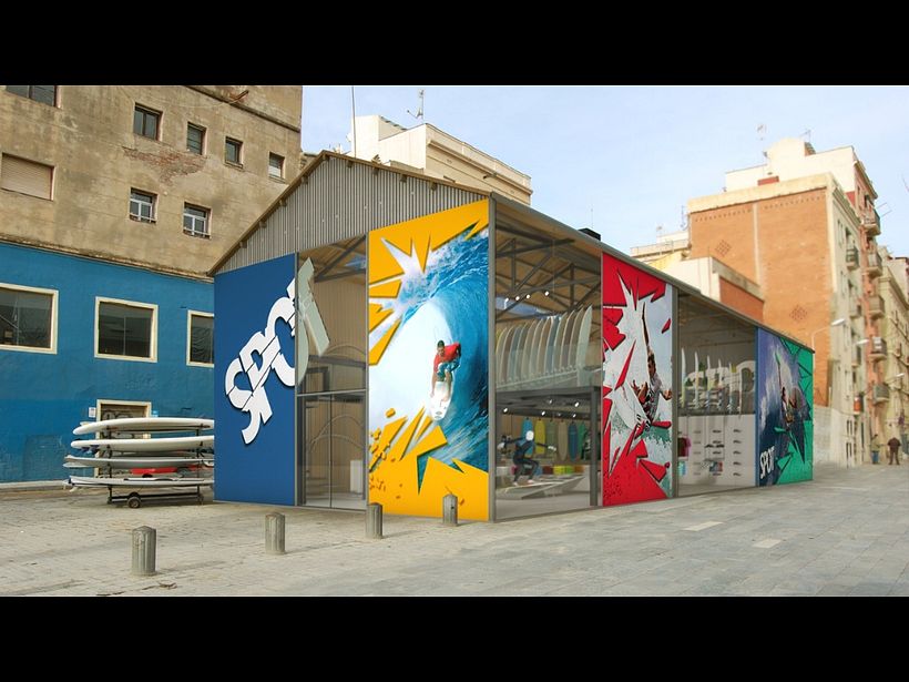 Spot surf shop - Desain Industri