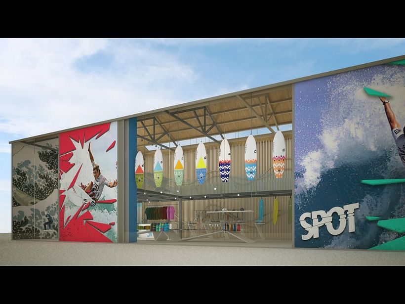 Spot surf shop - Desain Industri