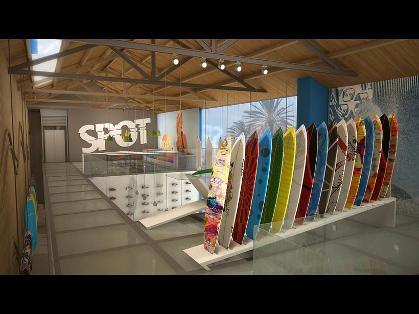 Spot surf shop - Desain Industri