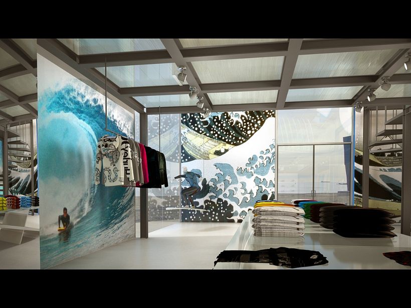 Spot surf shop - Desain Industri