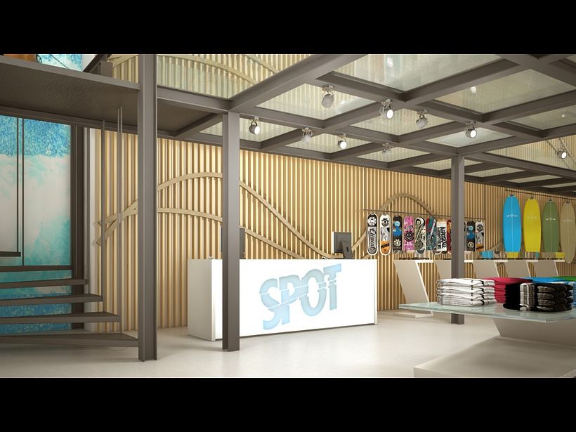 Spot surf shop - Desain Industri
