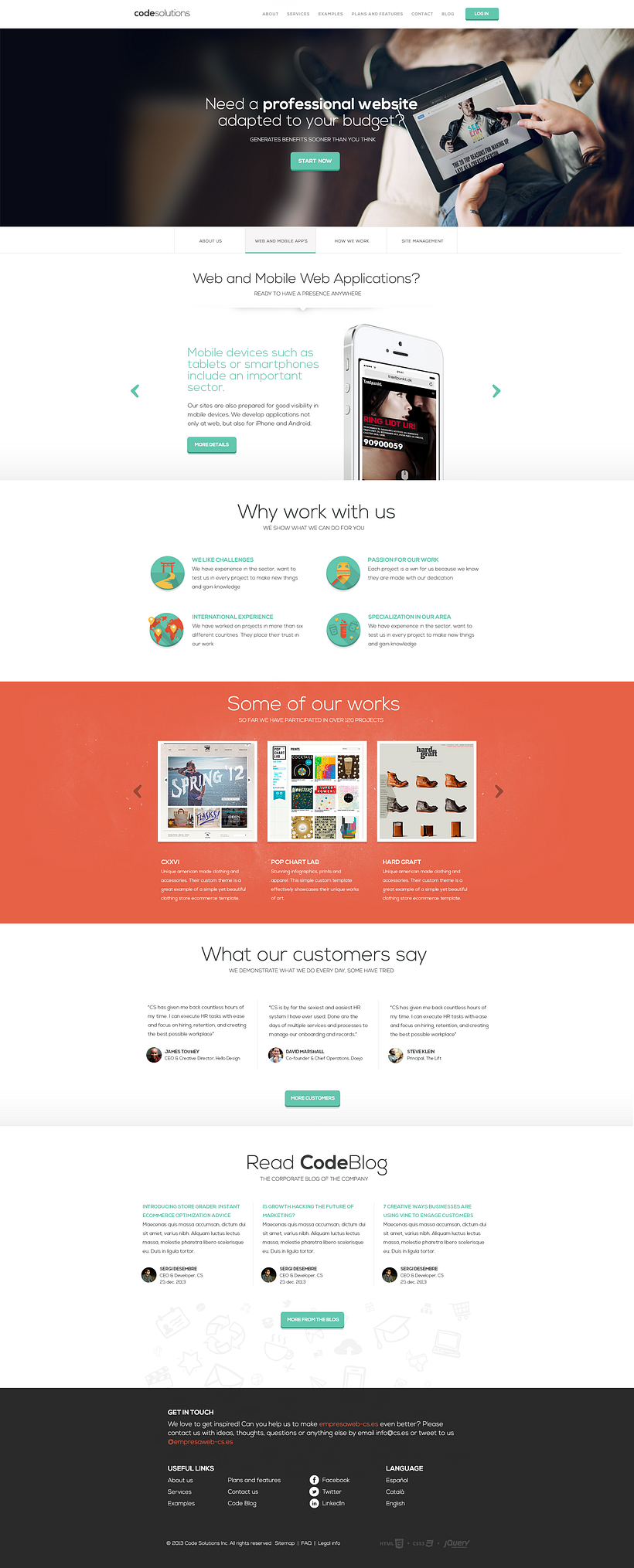 Code Solutions website design (Spain) -1