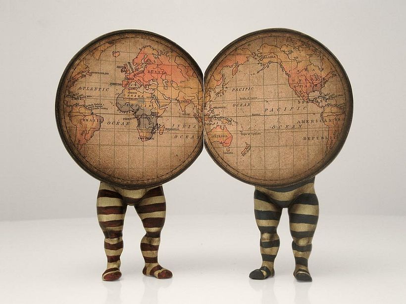 “Les enfants du cartographe” Un diorama para un regalo de boda 4