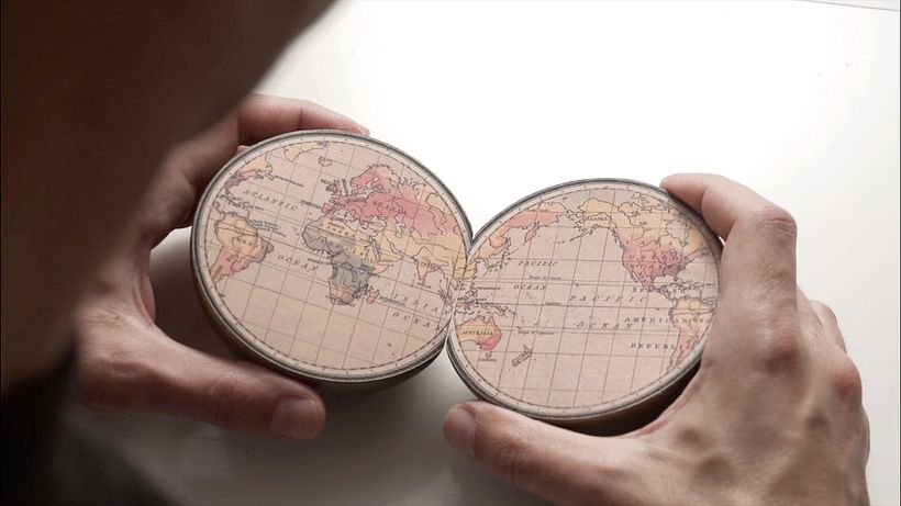 “Les enfants du cartographe” Un diorama para un regalo de boda 9