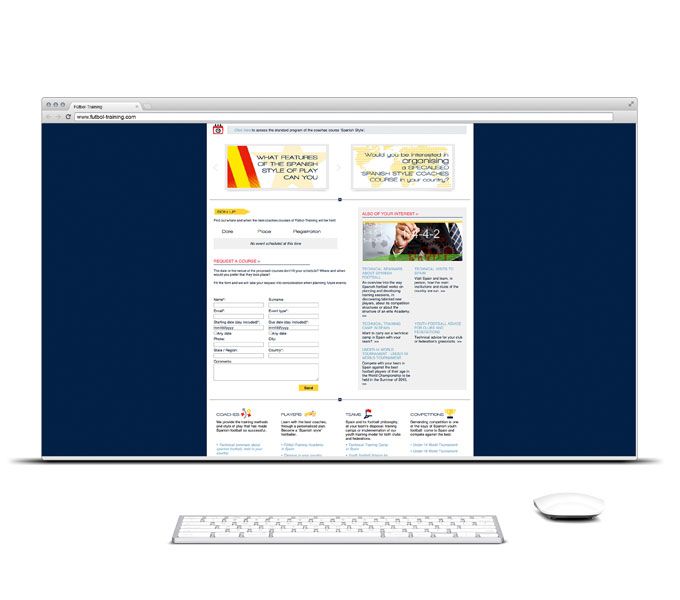 Diseño y Desarollo web Fútbol-Training 2