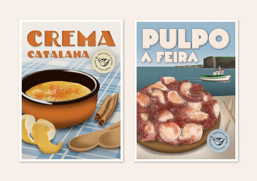 Postkarten mit traditionellen Rezepten 8