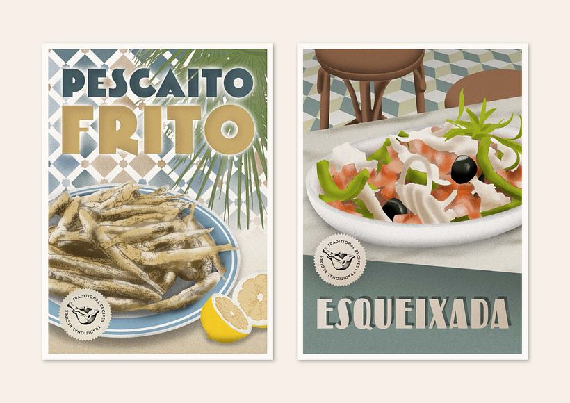 Postkarten mit traditionellen Rezepten 9