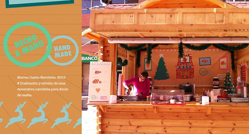 Ilustración para lona y cartel de precios. Navidad. 0