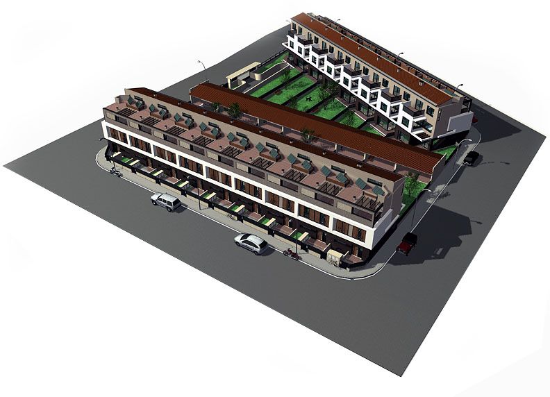 Conjunto viviendas - maquetas 3D 1