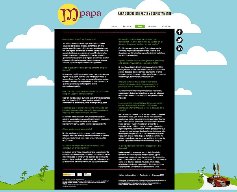 Proyecto web Mpapa: diseño y maquetación web 2