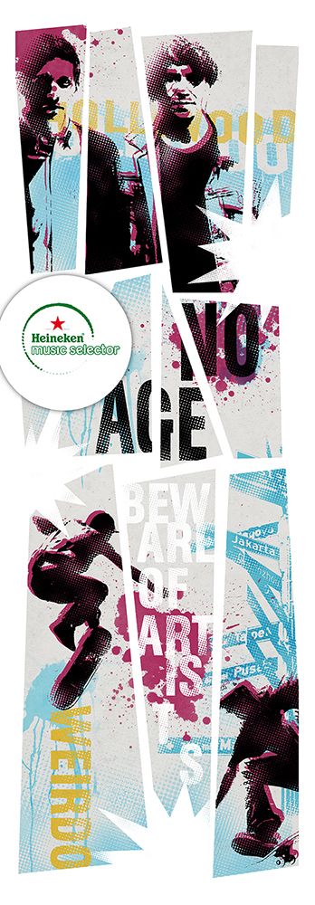 Carteles Heineken Music Selector 3