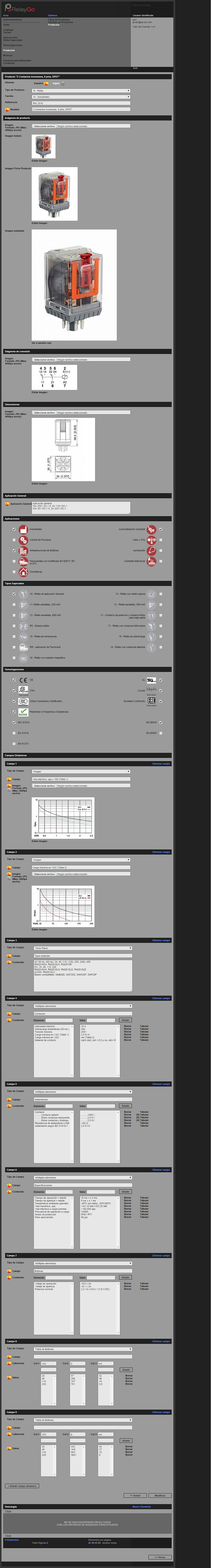 xHTML + CSS + jQuery + PHP + CMS (Gestor de Contenidos) - Relaygo 4