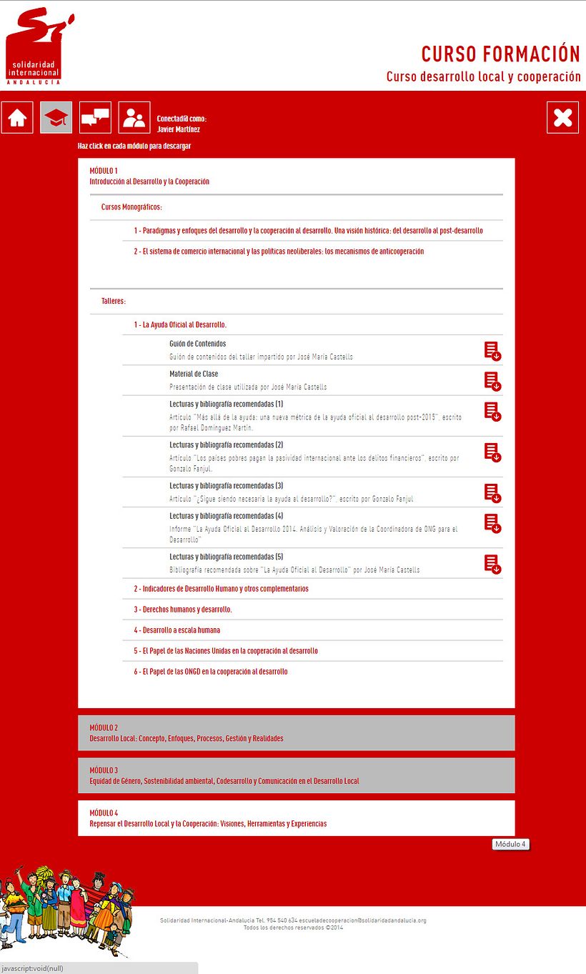 xHTML + CSS + jQuery + PHP + CMS (Gestor de Contenidos) - Elearning 3
