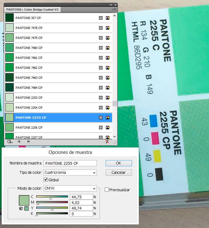 Problema con Pantone Color Bridge 3