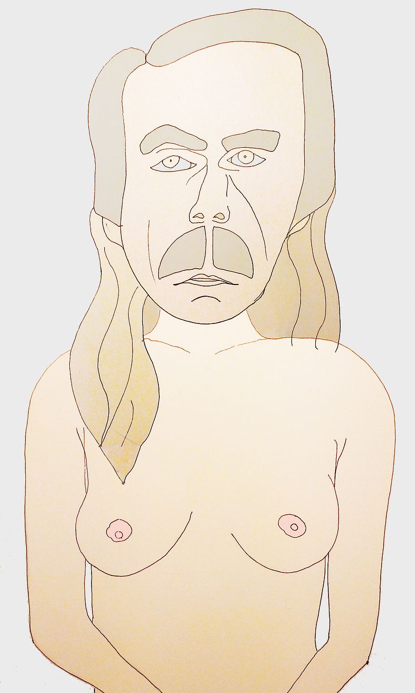 Non-binary - Geleneksel illüstrasyon