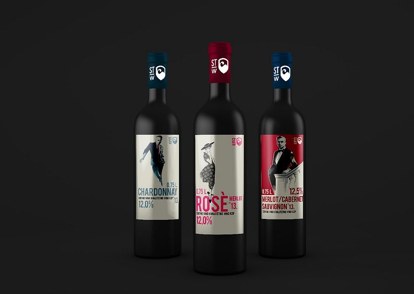 Ilustración en Etiquetas de vinos 6