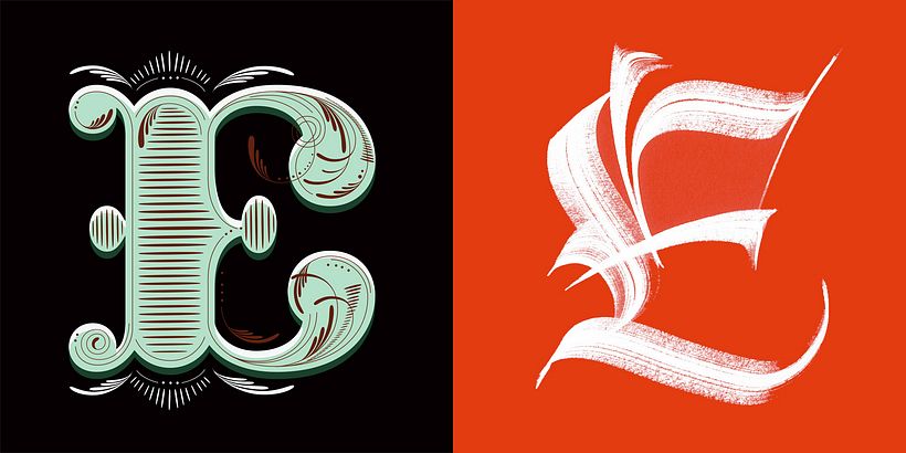 Schriftzug vs. Kalligrafie 5