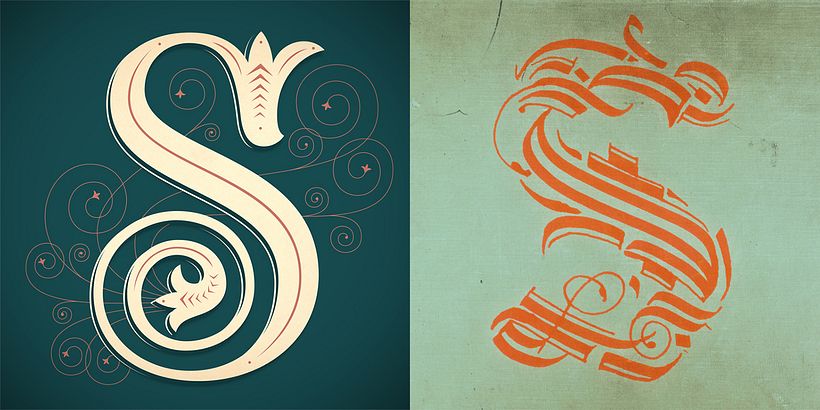 Schriftzug vs. Kalligrafie 10