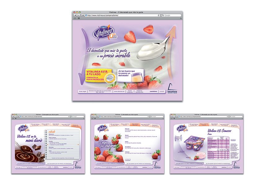 Website Danone Vitalinea 0% 0