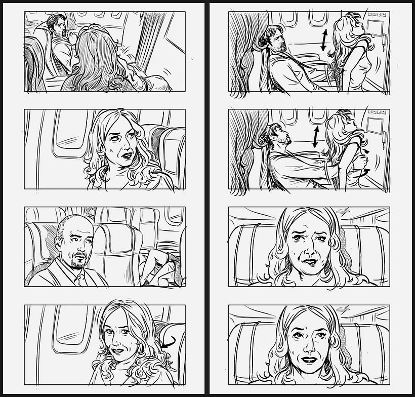 Los Amantes Pasajeros / I'm so excited - Pedro Almodóvar (Film storyboards)  0