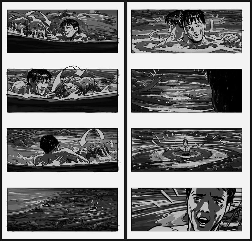 Lo Imposible / The Impossible - J. A. Bayona (Film storyboards) 3