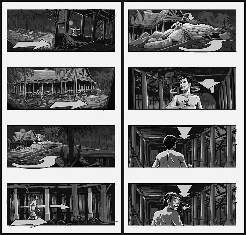 Lo Imposible / The Impossible - J. A. Bayona (Film storyboards) 4
