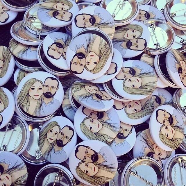 wedding pin badges 0