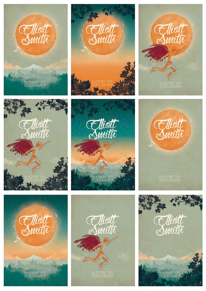 Ilustración para Music Lovers - Elliott Smith  2