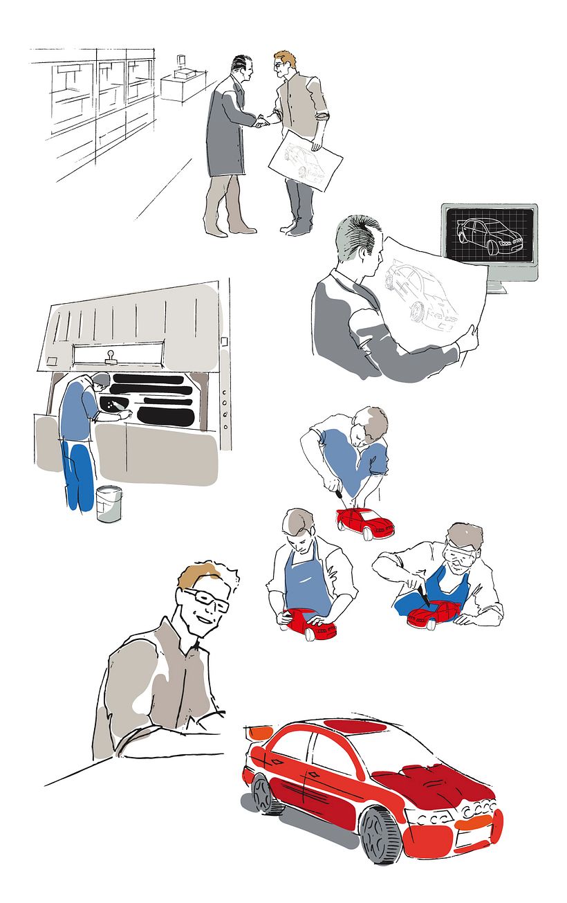 Ilustraciónes para experiencia de usuario de productos 1