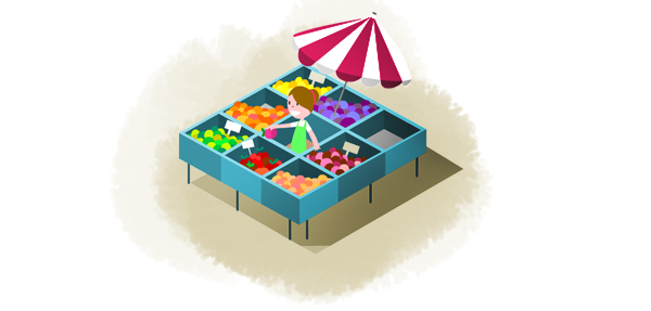 Ilustraciones para Juego en Facebook. Pink Lady. 3