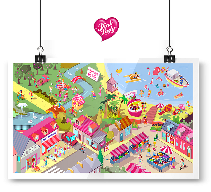 Ilustraciones para Juego en Facebook. Pink Lady. 0
