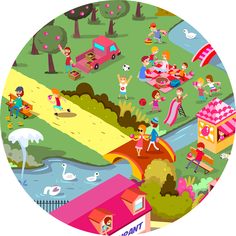 Ilustraciones para Juego en Facebook. Pink Lady. 5