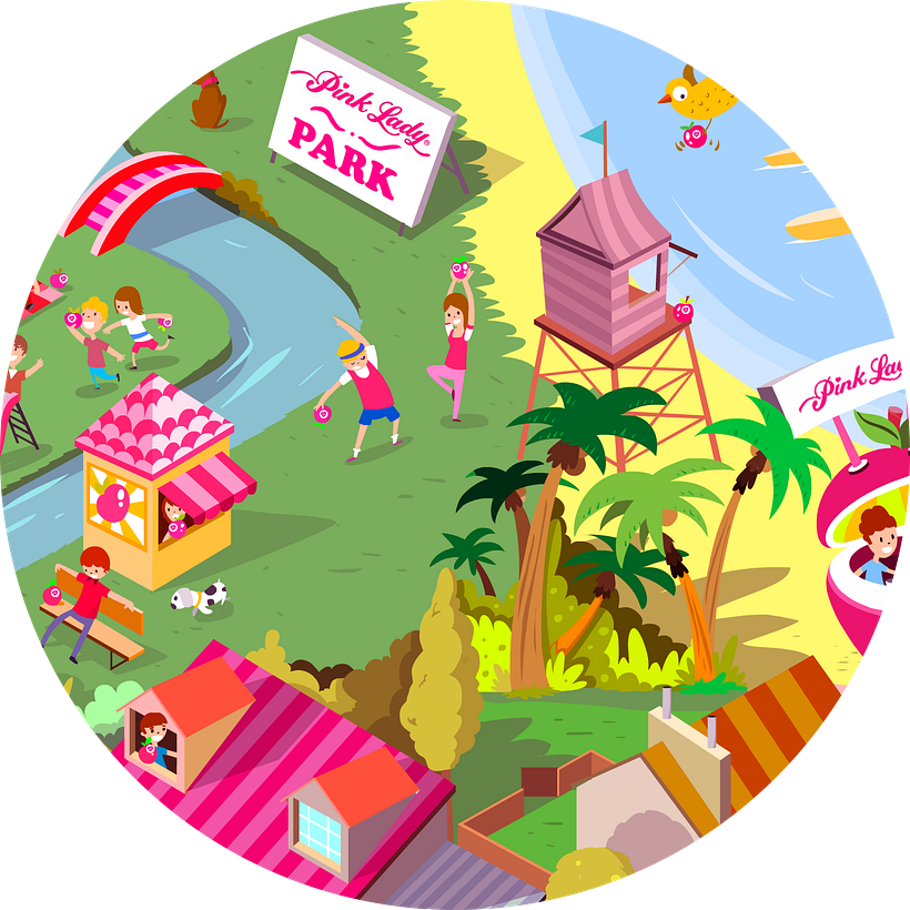 Ilustraciones para Juego en Facebook. Pink Lady. 8