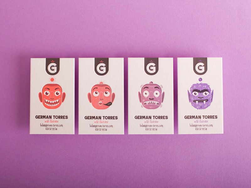 Wild Illustrator business cards 2