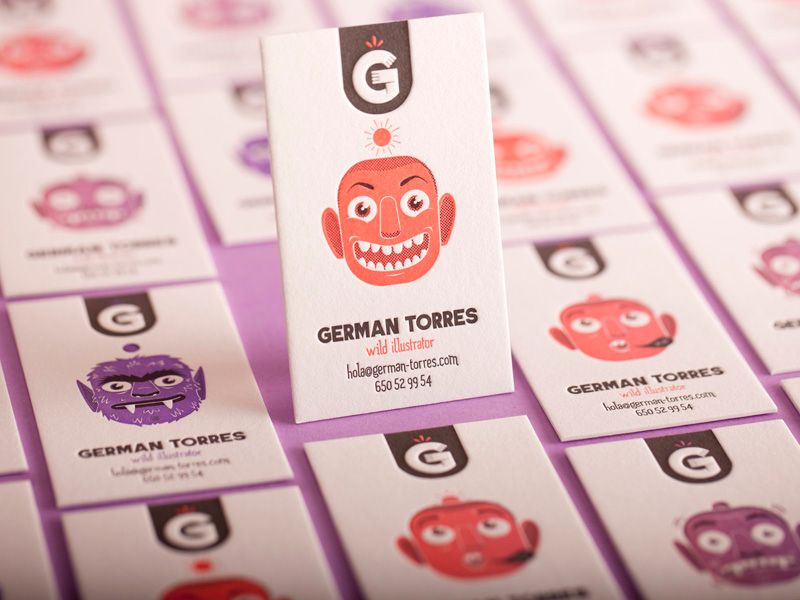 Wild Illustrator business cards 3