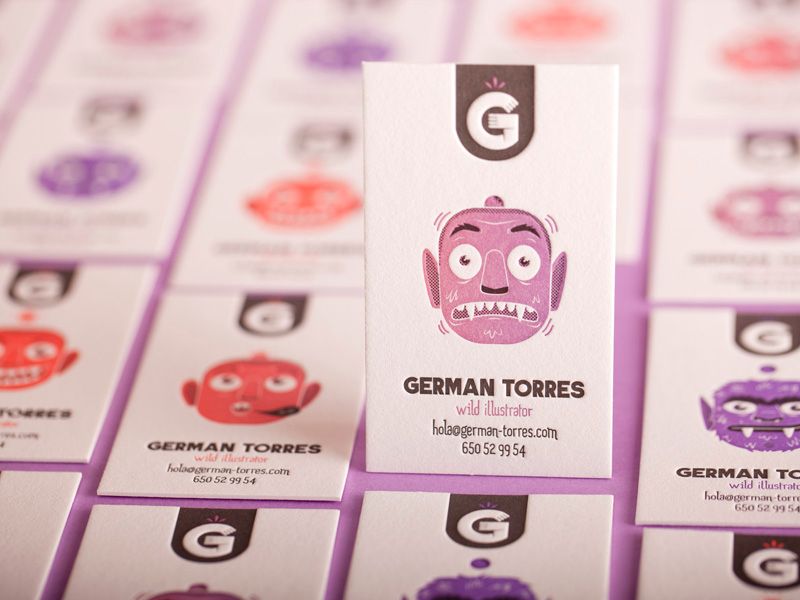 Wild Illustrator business cards 5