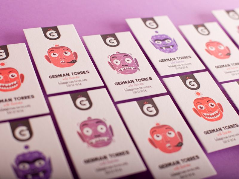 Wild Illustrator business cards 8