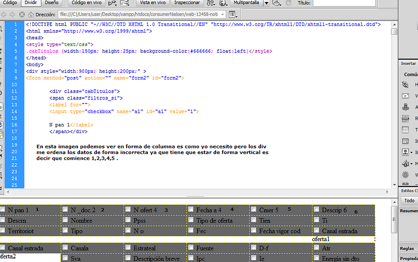 Ayuda con div en CSS. Ordenar uno de bajo del otro 3