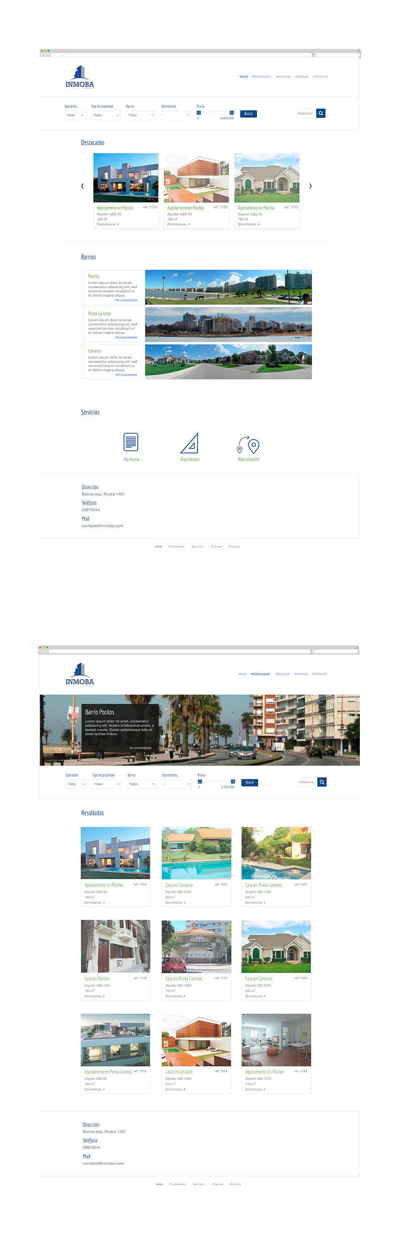 INMOBA - Propuesta web - Design