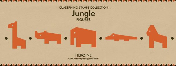 Jungle stamps set 1