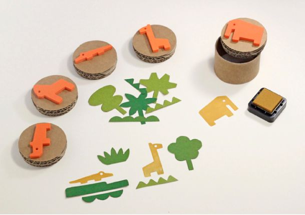 Jungle stamps set 5