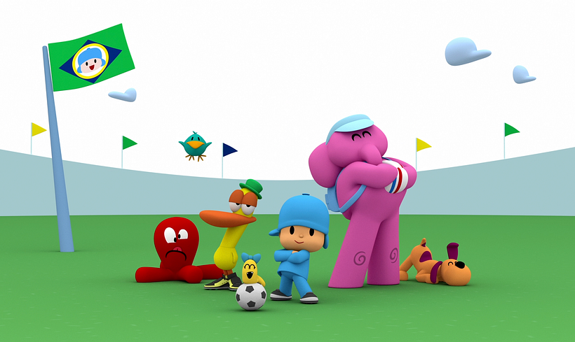 Pocoyo Mundial Brasil 2014. (Making off) 5