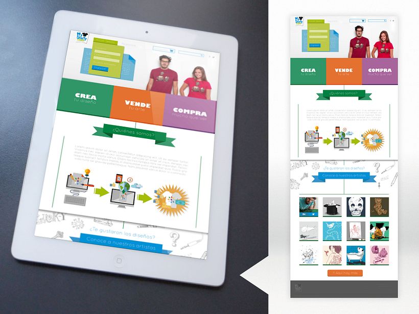 Lanzamiento web y Facebook | MyShirty.com 2