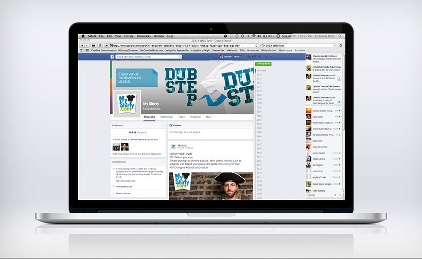 Lanzamiento web y Facebook | MyShirty.com 4